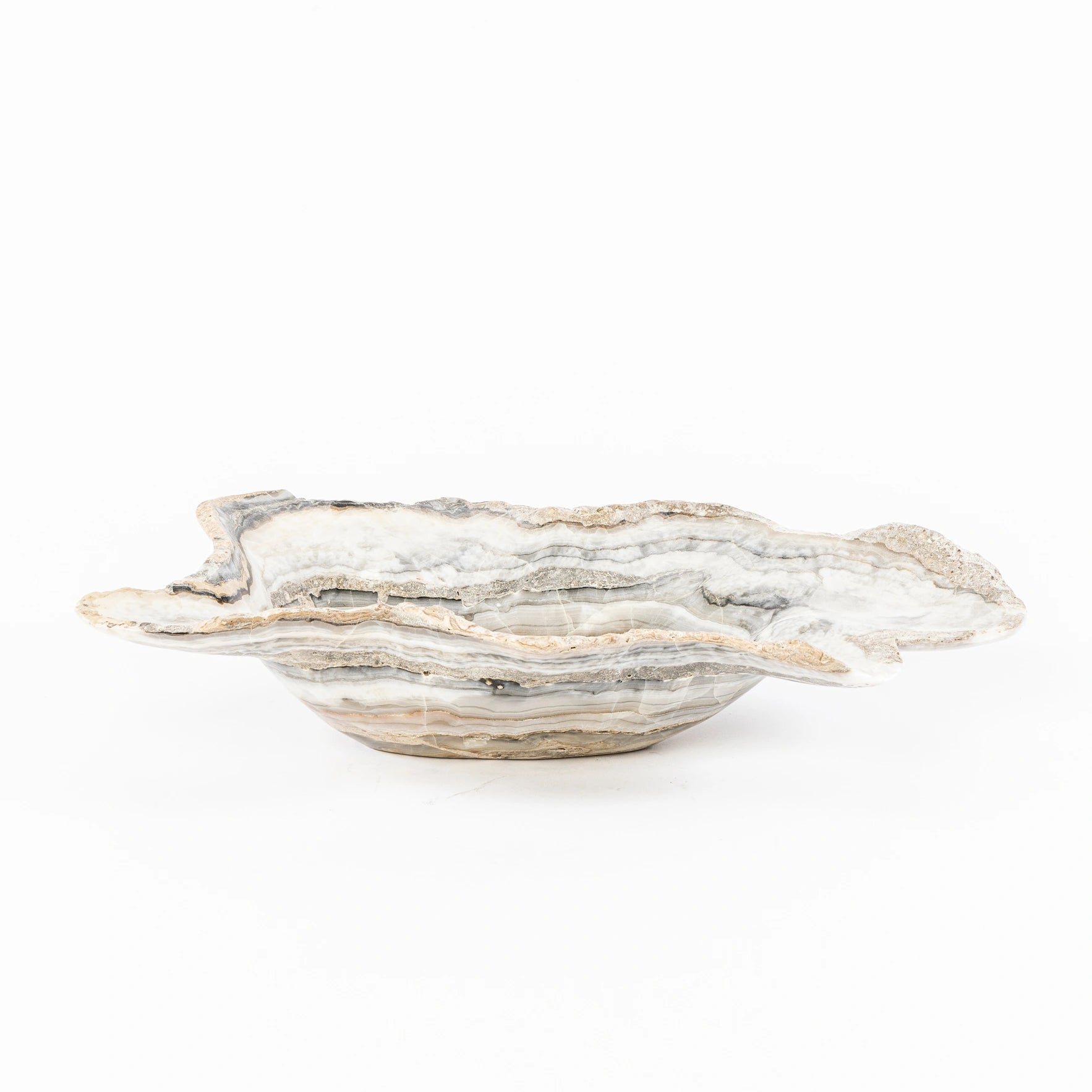 Luxurious Large Organic Marble Bowl in Neutral By Toni Bond