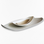 Luxurious Hand Crafted Ceramic Lagoon Bowl By Toni Bond